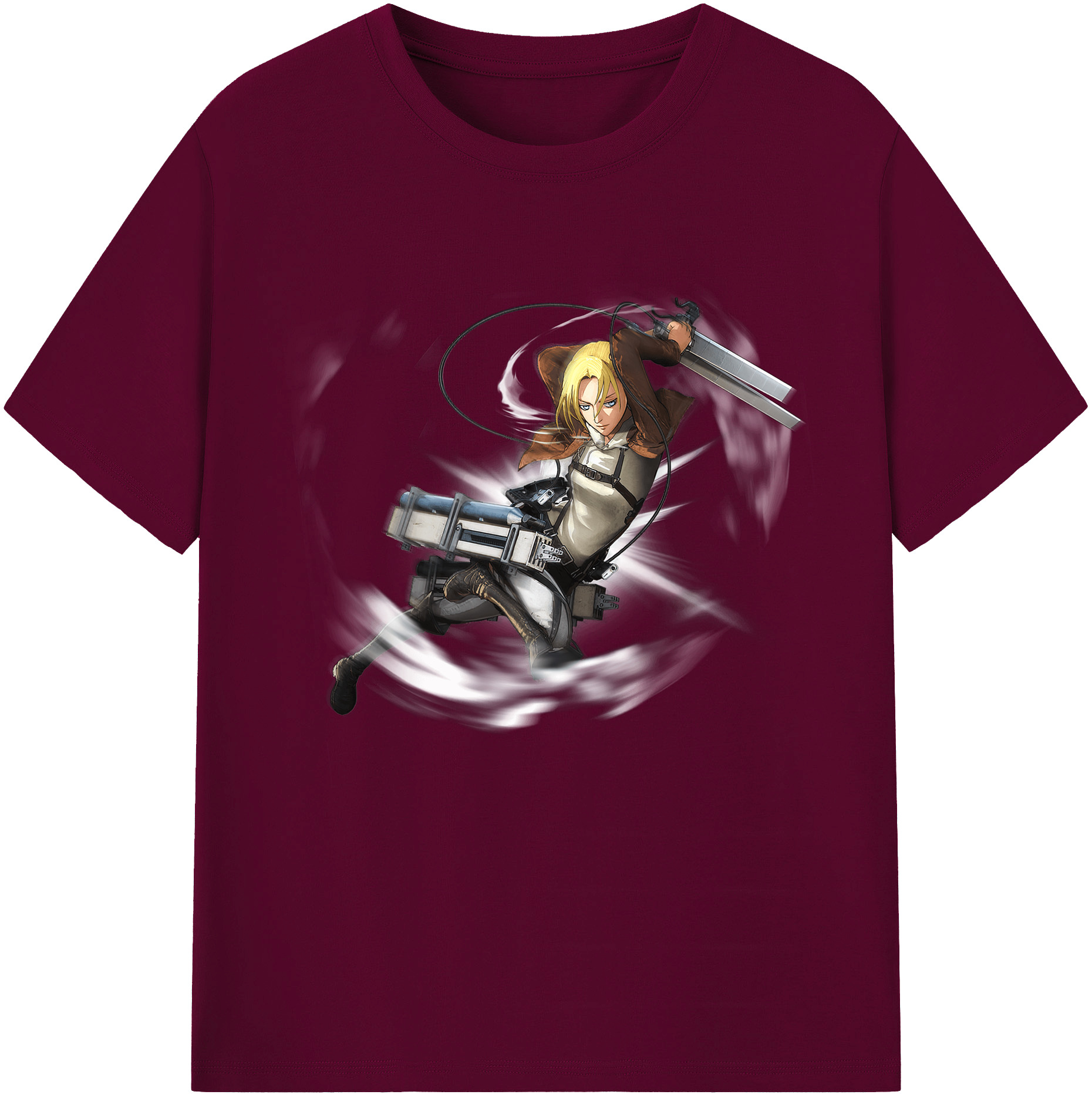 （画像用） 進撃の巨人 アニ・レオンハート Attack on Titan Annie Leonhart レディースカジュアルプリントTシャツ（綿100％）